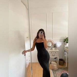New year long black dress